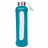 Бутылка для воды Summit MyBento Eco Glass Bottle Silicone Cover голубая 500 мл