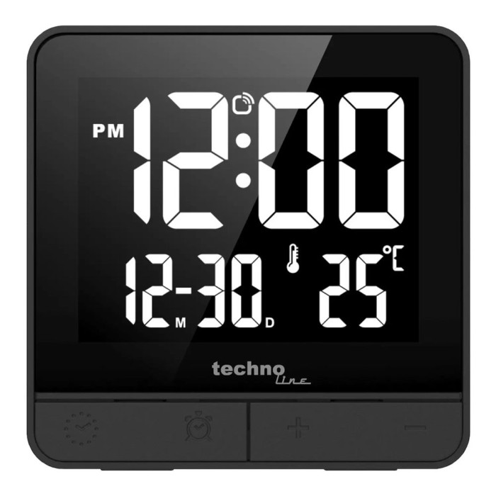 Часы настольные Technoline WT375 Black (WT375)  