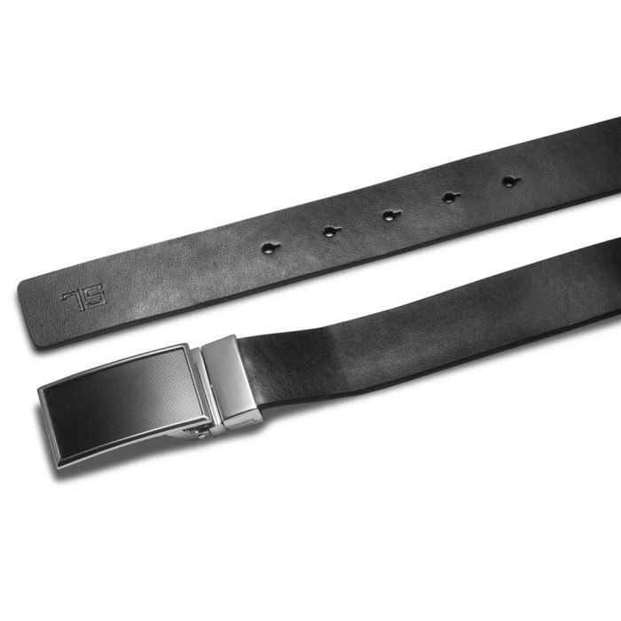 Ремень мужской кожаный Semi Line Black/Blue (P8234-0 M)  