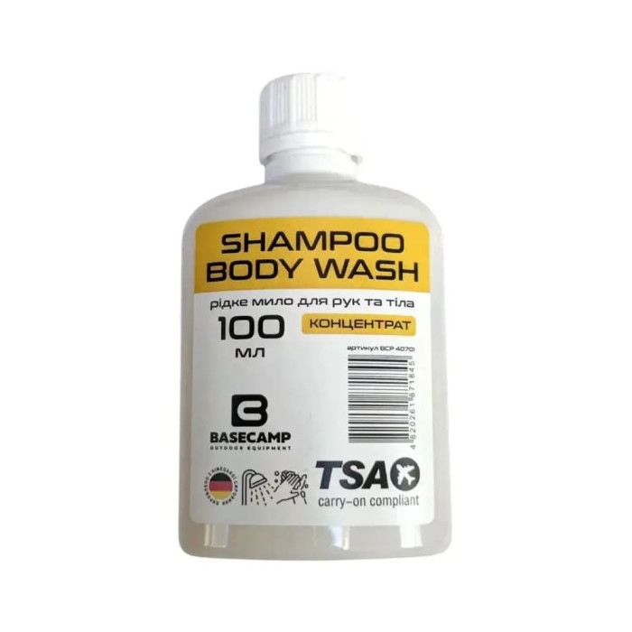 Жидкое мыло для рук и тела BaseCamp Shampoo Body Wash, 100 ml (BCP 40701)  