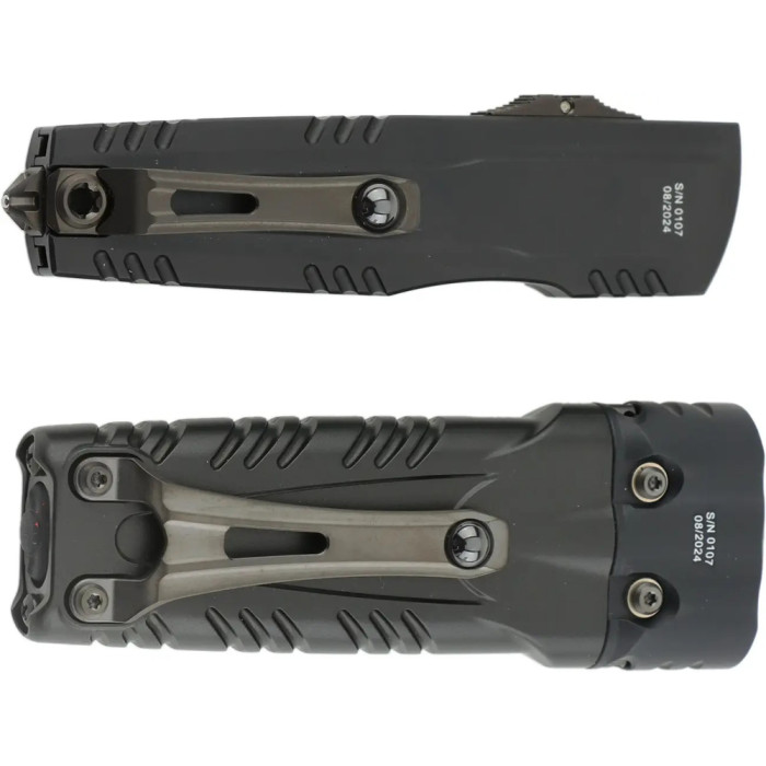 Набор Microtech Surefire Luminary D/E - Stiletto Pro II Collaboration Zero Blade Play DLC Stonewash Full Serrated  