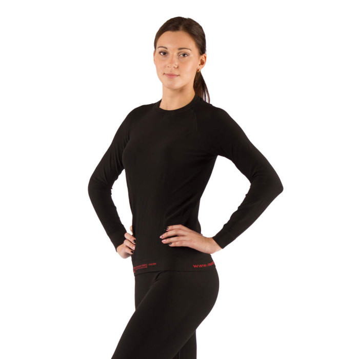 Футболка женская Lasting Atala, черная, L/XL  