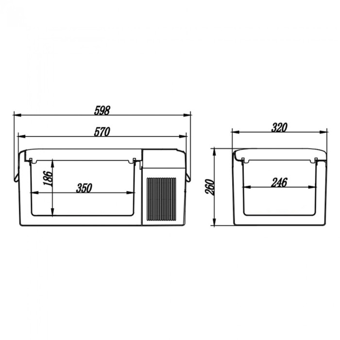 Портативный холодильник Brevia 15L, 22100  