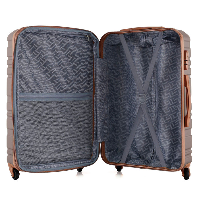 Чемодан Semi Line 24" (M) Graphite/Brown (T5689-2)