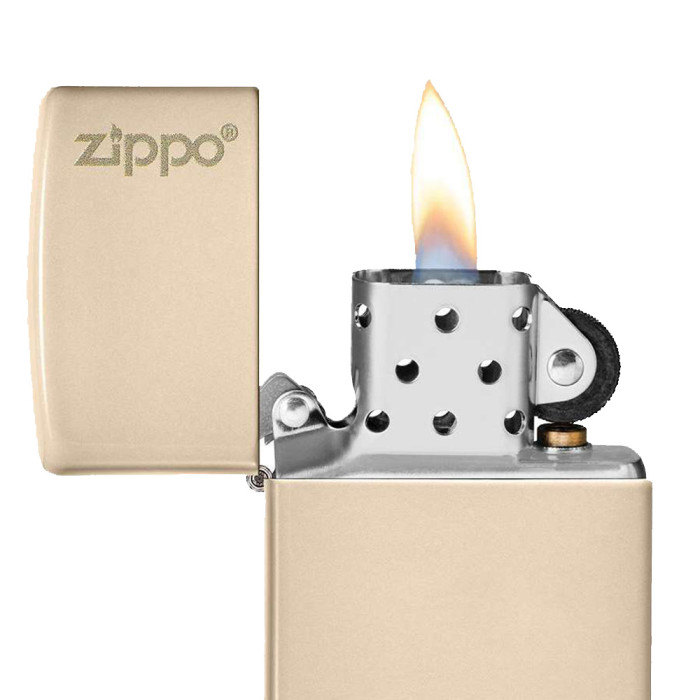 Зажигалка Zippo 49453ZL Flat Sand Zippo Logo (49453ZL)  