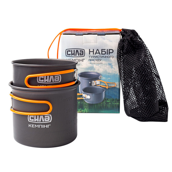 Набор туристической посуды для походов СИЛА (чаша+чаша)  