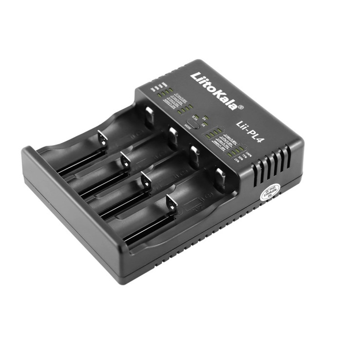 Зарядное устройство Liitokala Lii-PL4, 4 канала, Ni-Mh/Li-ion/LiFePO4, 220V/12V, LED, Box  