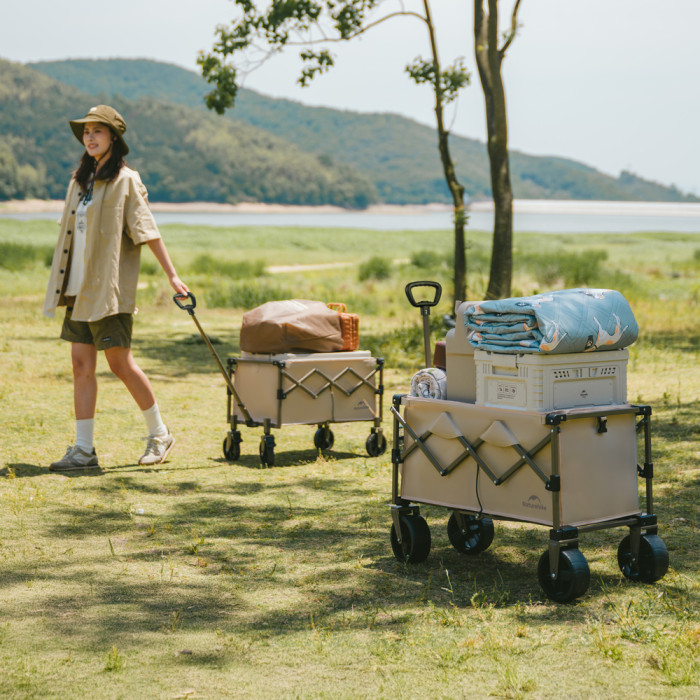 Складная тележка Naturehike CNK2350JJ012, 70 л, черная  