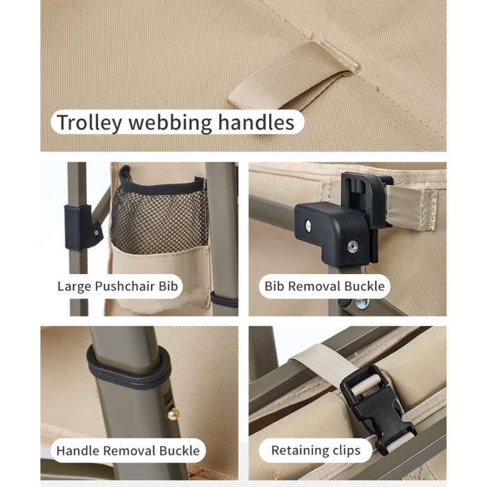 Складная тележка Naturehike CNK2350JJ012, 70 л, черная  