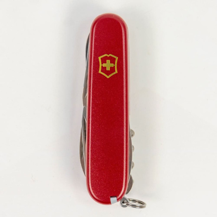 Складной нож Victorinox CLIMBER MAT красный матовый лак с желтым лого  