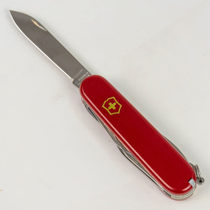 Складной нож Victorinox CLIMBER MAT красный матовый лак с желтым лого  