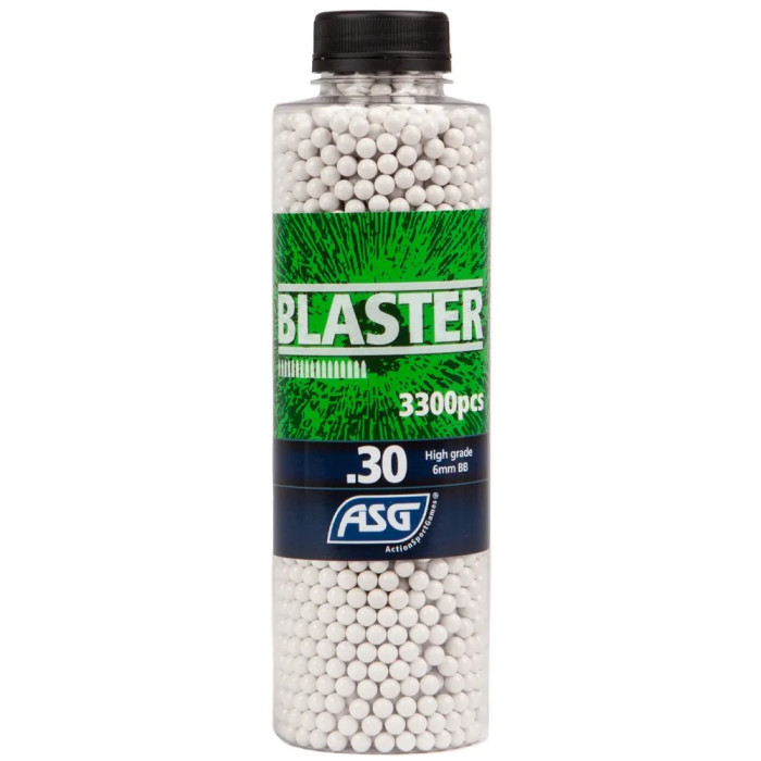 Страйкбольные шарики ASG Blaster кал. 6мм 0,30 г 3300 в упаковке White  