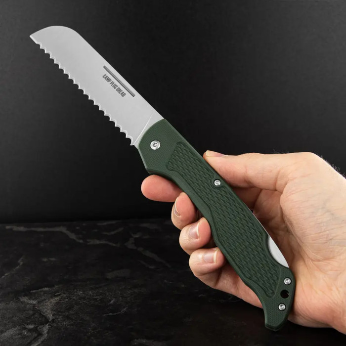 Нож Ontario Knife Camp Plus Bread green  