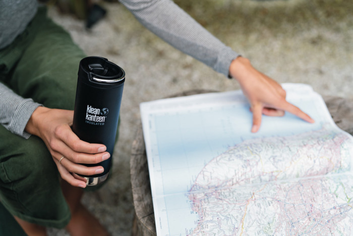 Термокружка Klean Kanteen TKWide Cafe Cap 473 мл - черная  