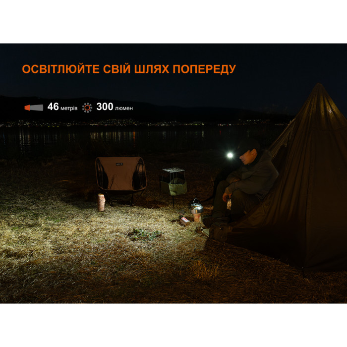 Фонарь с клипсой Fenix E04R, белый  