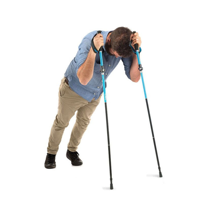 Трекинговые палки Naturehike NH17D009-Z, алюминий, голубые 2 шт  