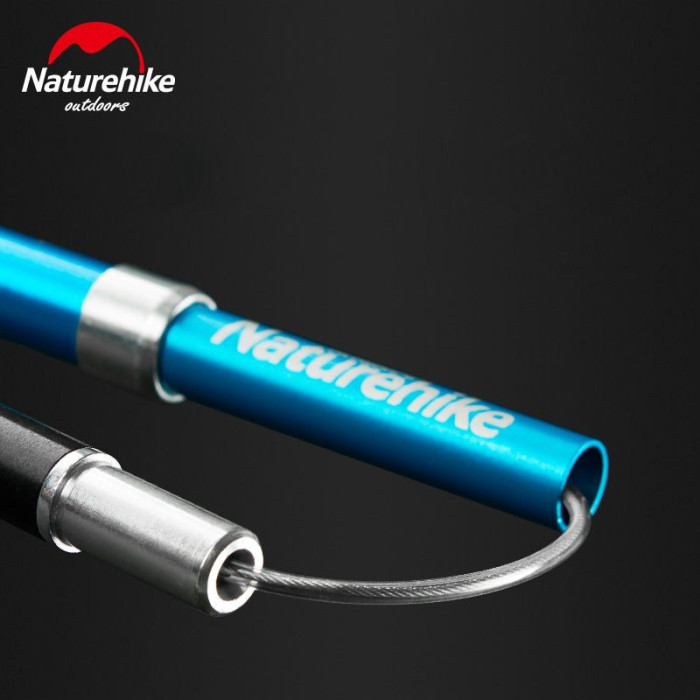 Трекинговые палки Naturehike NH17D009-Z, алюминий, голубые 2 шт  