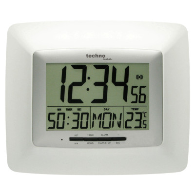 Часы настенные Technoline WS8100 White/Silver (WS8100)