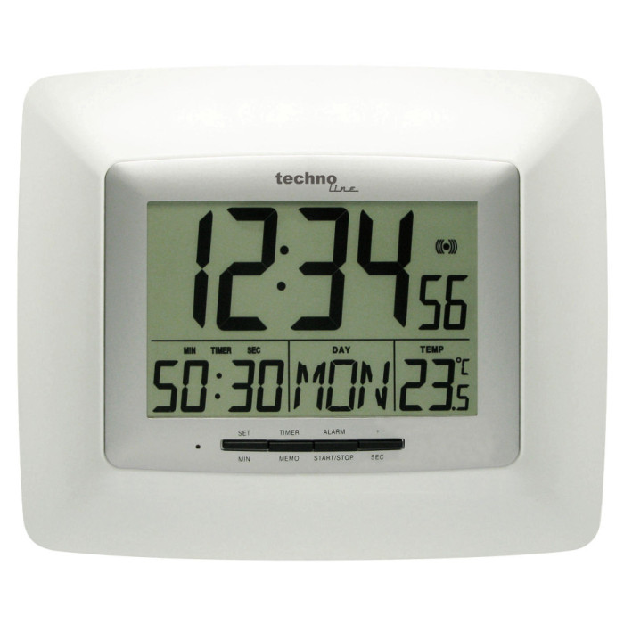 Часы настенные Technoline WS8100 White/Silver (WS8100)  