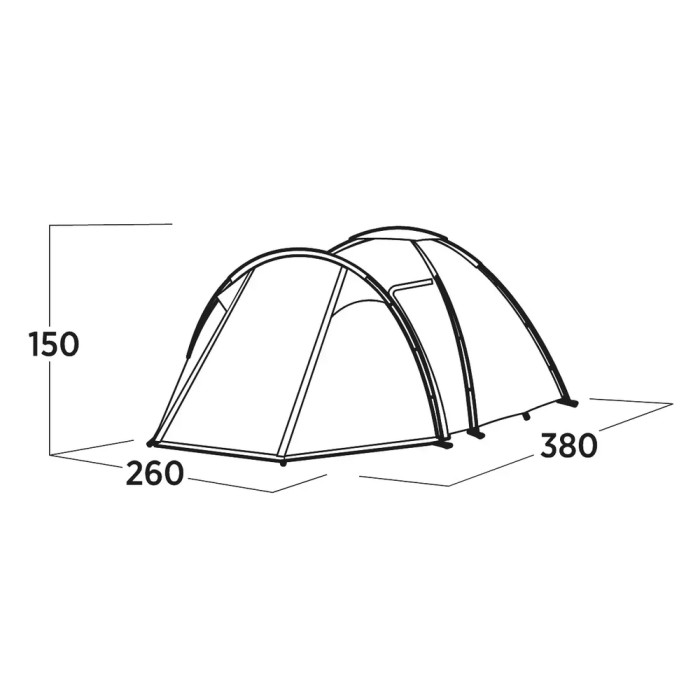 Палатка четырехместная Easy Camp Lomsdal 4 (120480)  