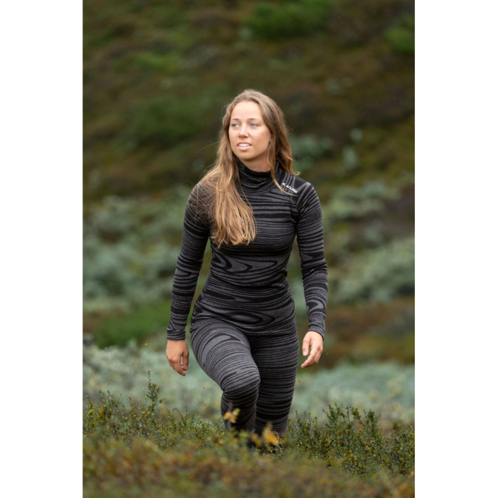 Термокофта жен. Aclima WarmWool 200 Roll Neck W's Black Motion L  