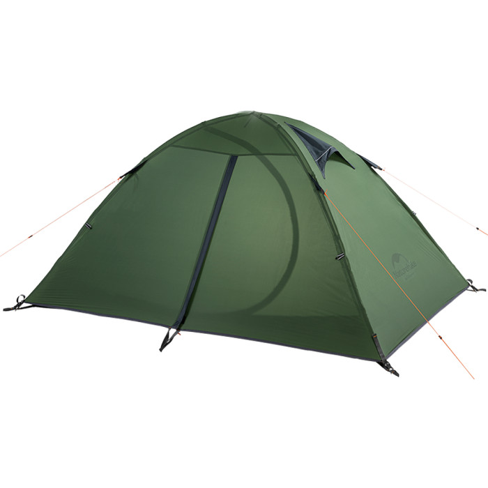 Палатка двухместная ультралегкая Naturehike NH15Z006-P, темно-зеленая  
