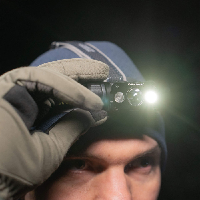 Фонарь налобный Mactronic Black Eye H40 (4000 Lm) Cool White/Red LED Rechargeable Type-C (THL0061)  