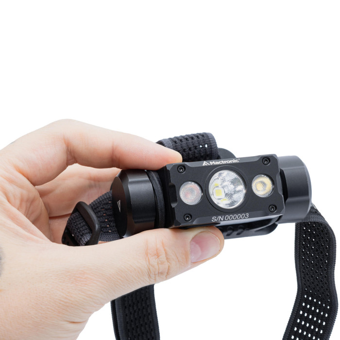 Фонарь налобный Mactronic Black Eye H40 (4000 Lm) Cool White/Red LED Rechargeable Type-C (THL0061)  