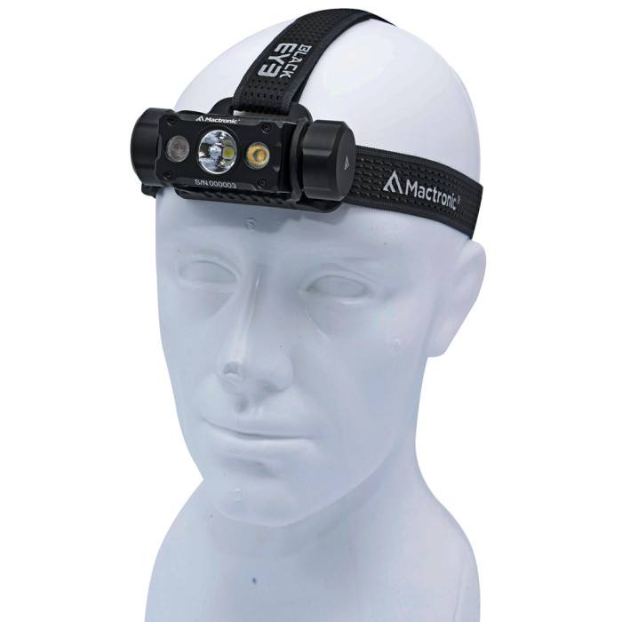 Фонарь налобный Mactronic Black Eye H40 (4000 Lm) Cool White/Red LED Rechargeable Type-C (THL0061)  