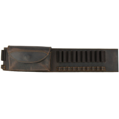 Патронташ поясной Artipel кожаный с карманом для карабина, кал. .243–.300 WM, Brown (CA07)