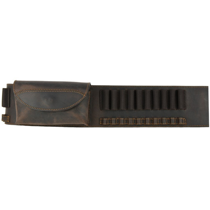 Патронташ поясной Artipel кожаный с карманом для карабина, кал. .243–.300 WM, Brown (CA07)