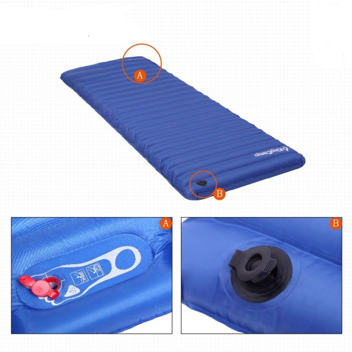 Надувной коврик KingCamp PUMP AIRBED SINGLE (KM3588) BLUE  