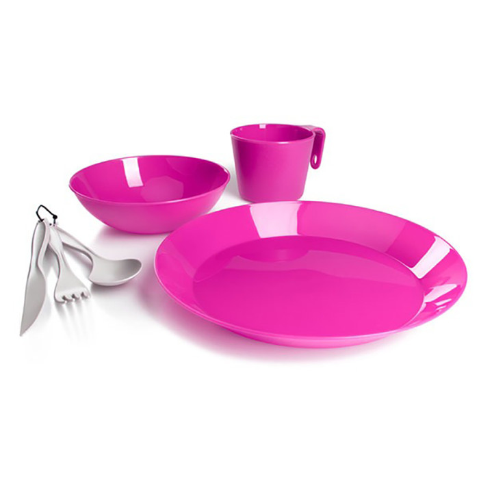 Набор посуды GSI Outdoors Cascadian 1 Person Table Set (розовый) 