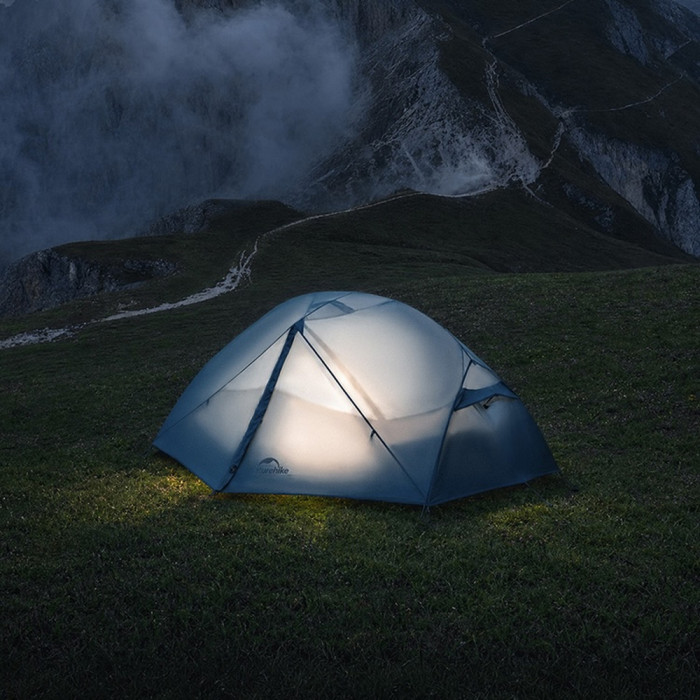 Палатка сверхлегкая трёхместная Naturehike Mongar CNK2650WS014, 210T, зеленая  