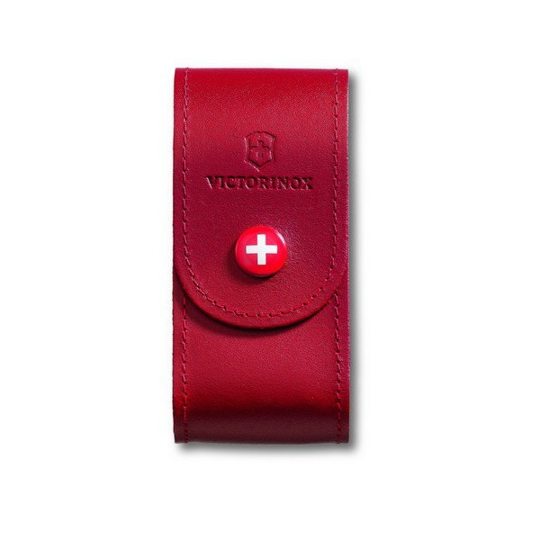 Чехол для ножей кожаный Victorinox на кнопке 5-8 слоев 84-91мм (4.0521.1)  