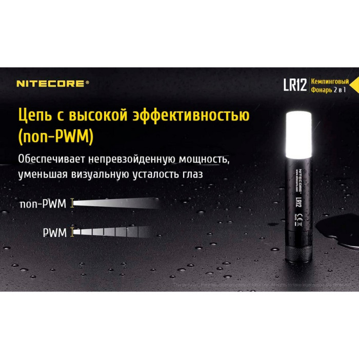 Кемпинговый фонарь Nitecore LR12, 1000 люмен  