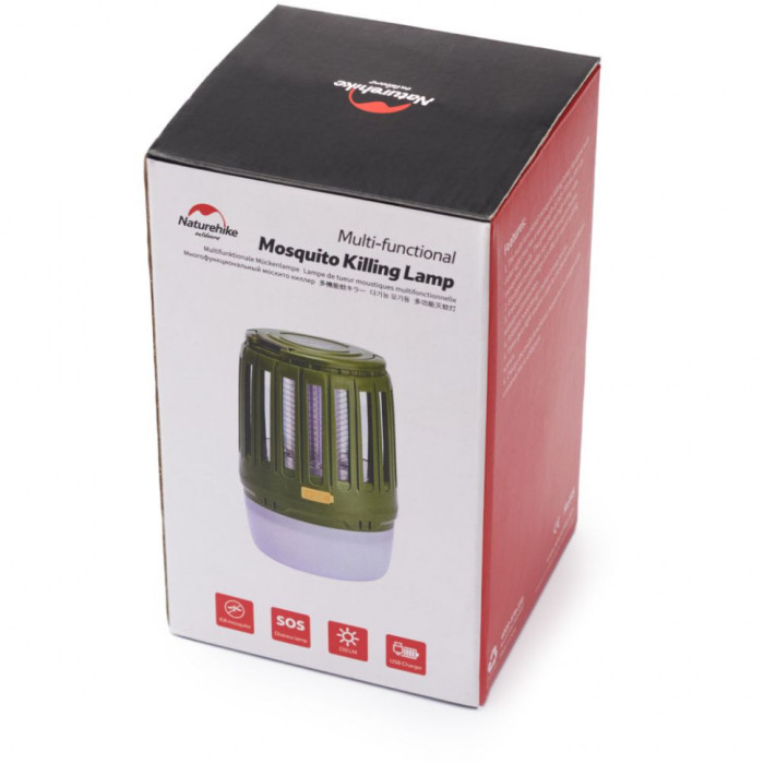 Фонарь кемпинговый с защитой от комаров Naturehike Repellent light NH20ZM003, аккумулятор 18650 (2200 mAh) (открытая упаковка)  