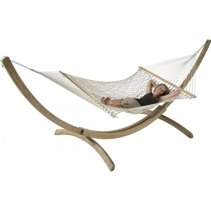 Семейный гамак с рейками La Siesta Virginia NRR14-11 ecru  