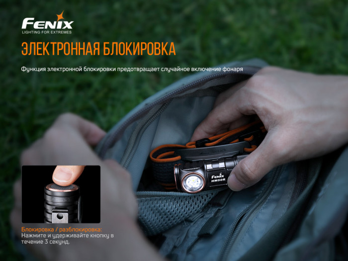 Налобный фонарь Fenix HM50R V2.0 (XP-G S4, ANSI 700 лм)  