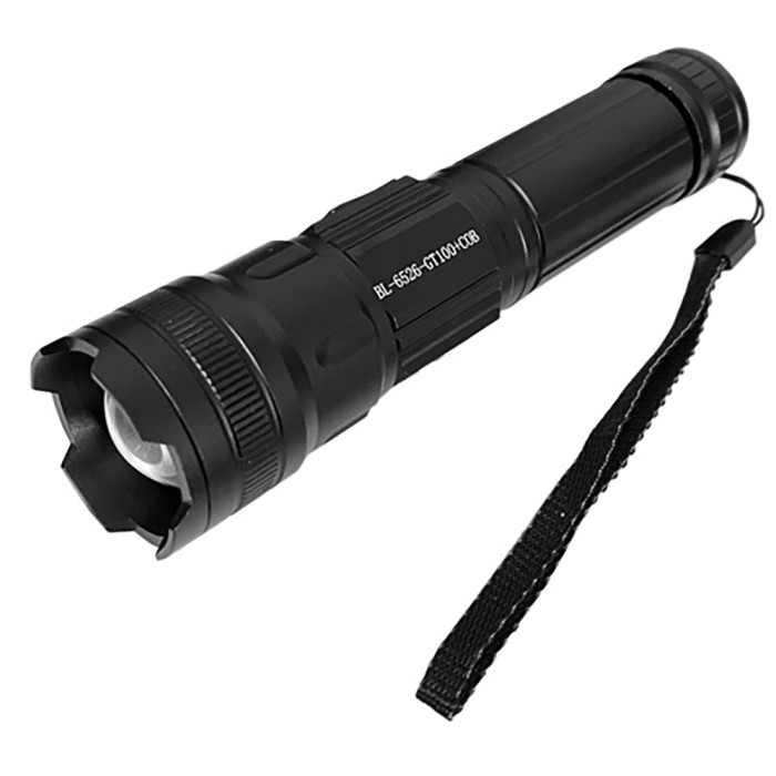 Фонарь Police BL-5626/6526-GT100+COB (white+red), power bank, 1x18650, zoom, ЗУ Type-C, Box 
