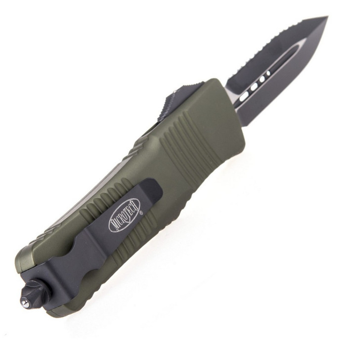 Нож Microtech Combat Troodon Double Edge Black Blade FS серрейтор od green (142-3OD)  