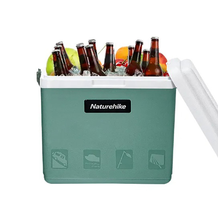 Туристический холодильник Naturehike NH20SJ021, зелёный, 13 л, полипропилен  