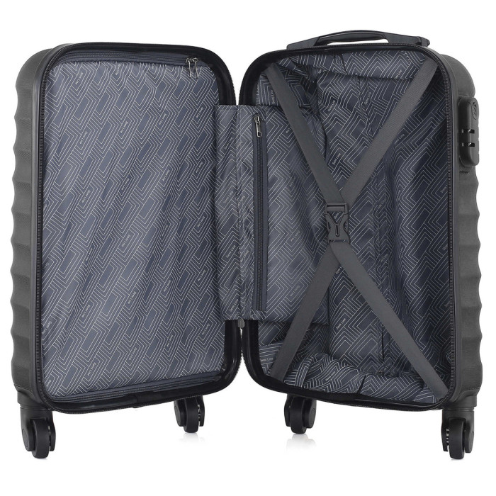 Чемодан Semi Line 20" (S) Black (T5634-1)  