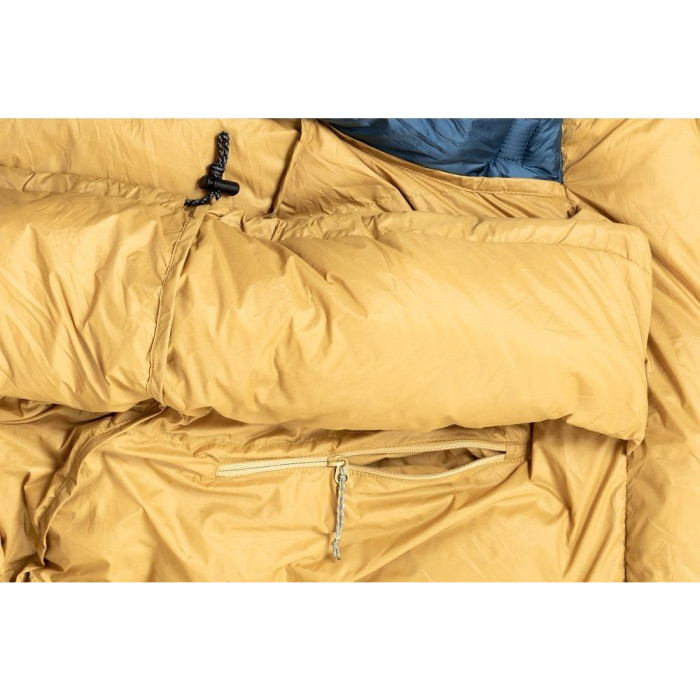 Спальник пуховой Turbat KUK 700 legion blue/dark cheddar - 185 см - синий/оранжевый  