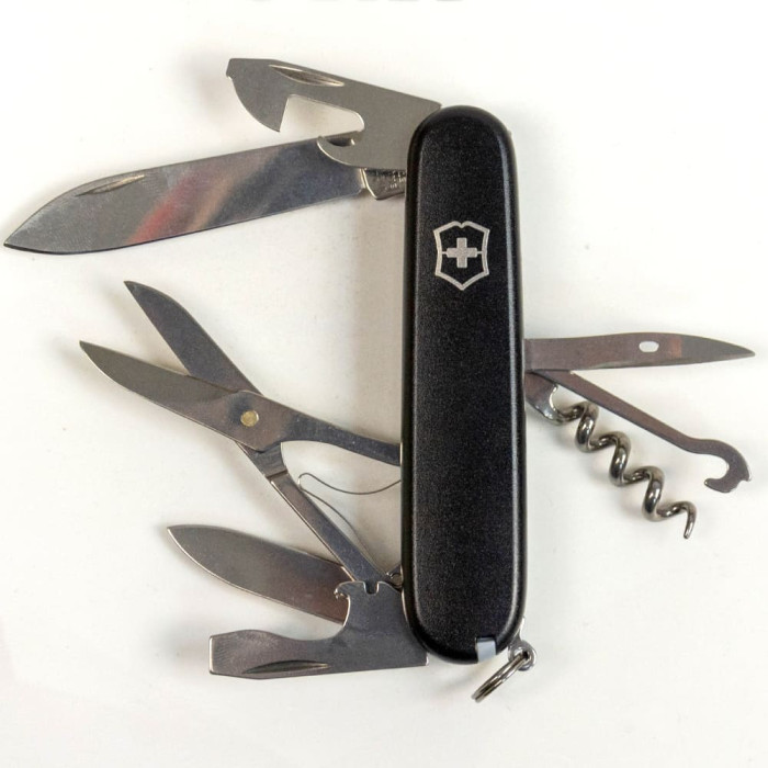 Складной нож Victorinox CLIMBER MAT черный матовый лак  