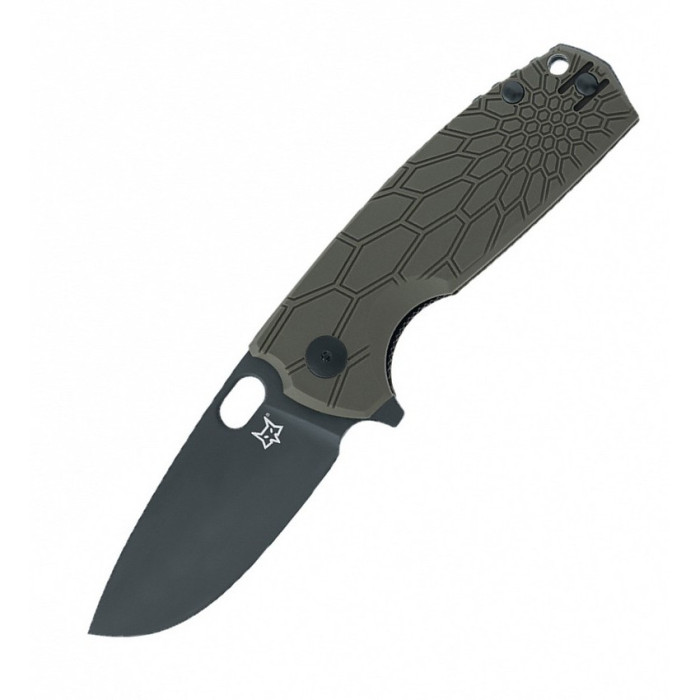 Нож Fox Core Black Blade оливковый FX-604OD 