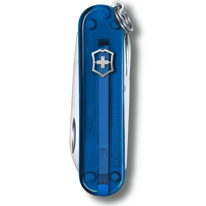 Нож Victorinox Classic SD Ukraine 58мм/7функ/син.прозор-желт.прозор  