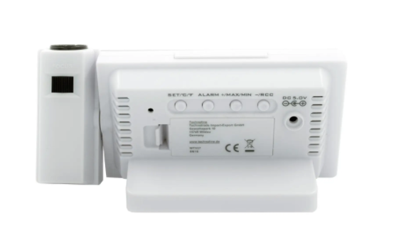 Часы проекционные Technoline WT537 - белые  