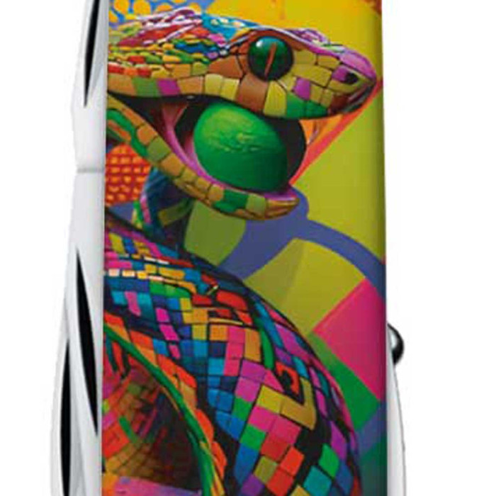 Складной нож Victorinox HUNTSMAN ZODIAC Змея-теннисист 1.3713.Z4300pk  