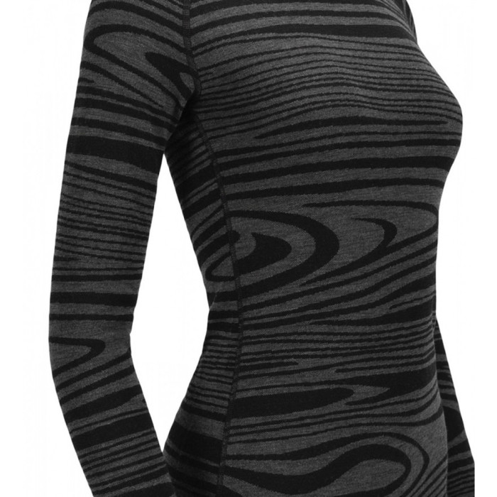 Термокофта жен. Aclima WarmWool 200 Roll Neck W's Black Motion M  